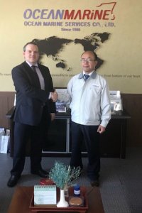Konstantinos Fakiolas先生，Auraramarine和James先生（Jams（JM）Kim，海洋船服务首席执行官